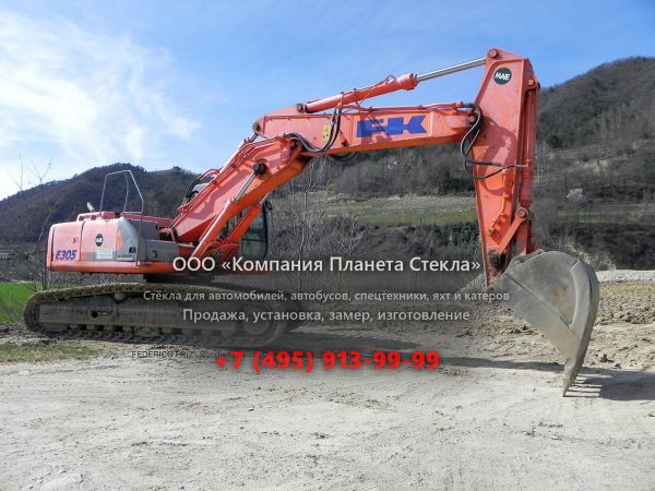 Стекло для гусеничных экскаваторов Fiat Kobelco E305 LC