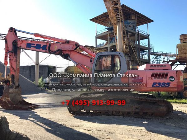 Стекло для гусеничных экскаваторов Fiat Kobelco E385