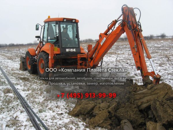 Стекло для экскаваторов-погрузчиков Fiat Kobelco FB 110