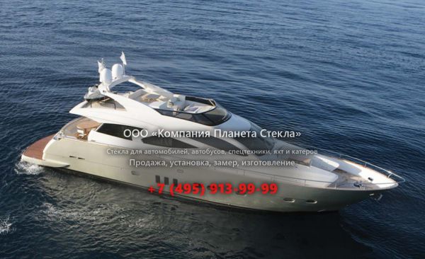 Стекло для моторная яхта с флайбриджем Filippetti F76