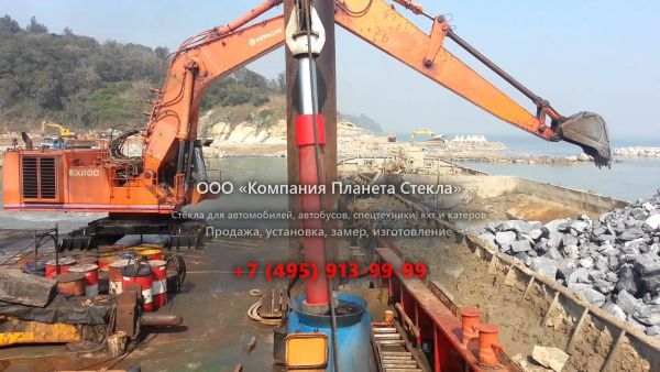Стекло для карьерных экскаваторов Hitachi EX1100