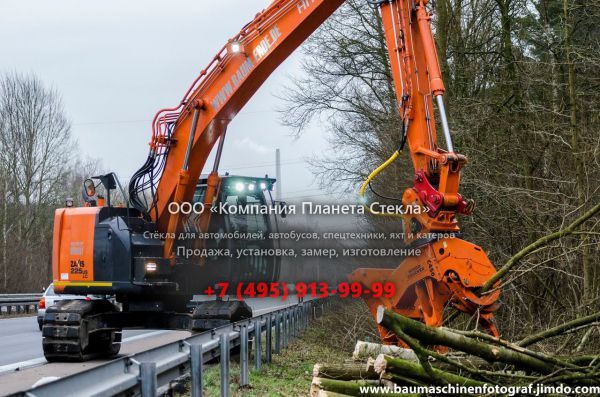 Стекло для гусеничных экскаваторов Hitachi ZAXIS 225US