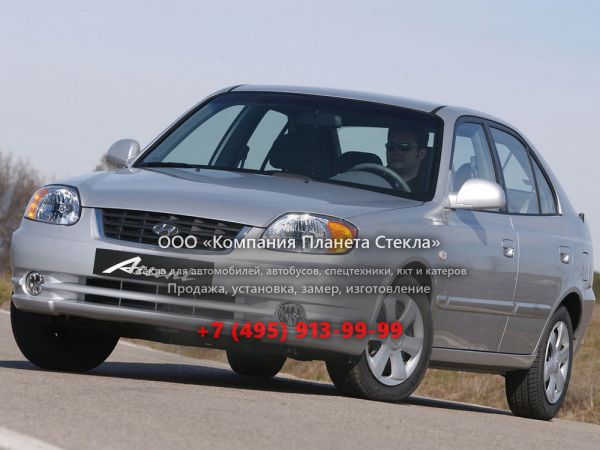 Стекло для Hyundai Accent лифтбэк 2002 - 2006, LC [рестайлинг]