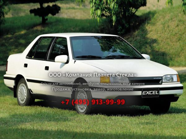 Стекло для Hyundai Excel седан 1989 - 1991, X2