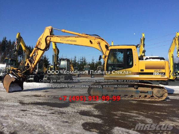 Стекло для гусеничных экскаваторов Hyundai R 180LC-3