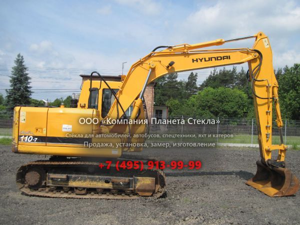 Стекло для гусеничных экскаваторов Hyundai ROBEX 110D-7