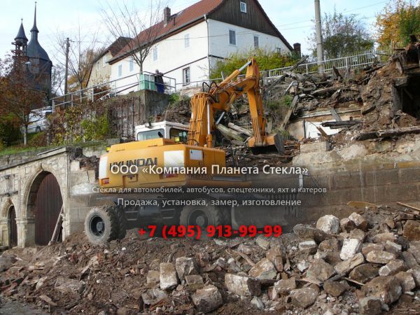 Стекло для колёсных экскаваторов Hyundai ROBEX 130W