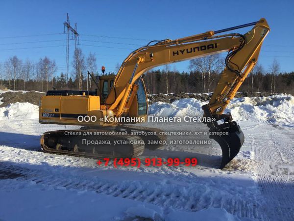 Стекло для гусеничных экскаваторов Hyundai ROBEX 160