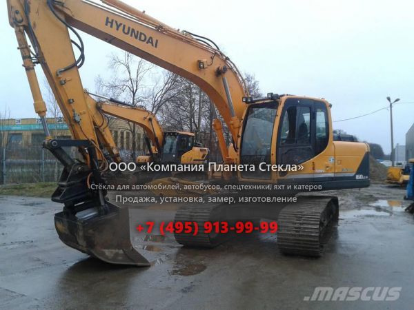 Стекло для гусеничных экскаваторов Hyundai ROBEX 160 LC