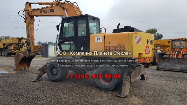 Стекло для колёсных экскаваторов Hyundai ROBEX 200W-2