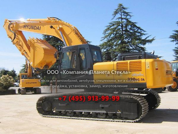 Стекло для гусеничных экскаваторов Hyundai ROBEX 320