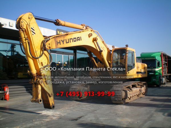 Стекло для гусеничных экскаваторов Hyundai ROBEX 450-3