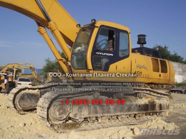 Стекло для гусеничных экскаваторов Hyundai ROBEX 450 LC