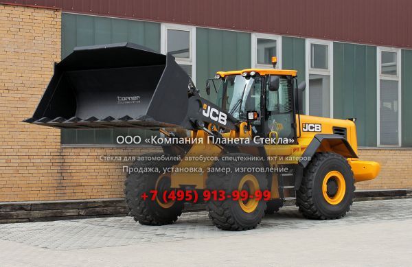 Стекло для фронтальных погрузчиков JCB 456 ZX HL
