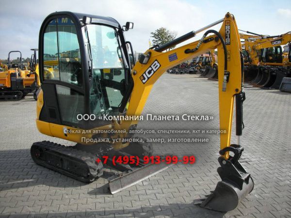 Стекло для гусеничных мини-экскаваторов JCB 8018 CTS