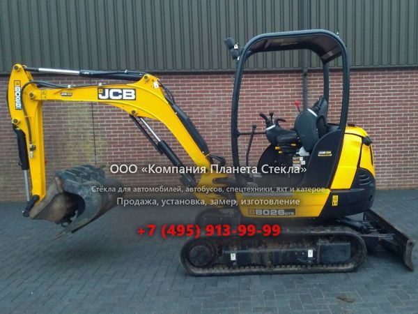 Стекло для гусеничных мини-экскаваторов JCB 8026 CTS