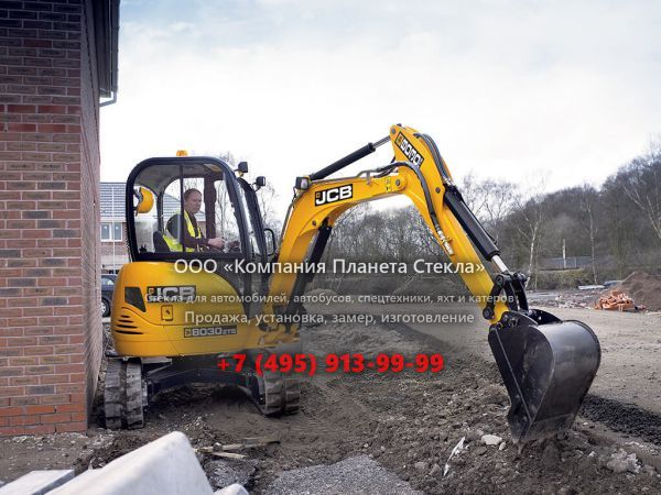 Стекло для гусеничных мини-экскаваторов JCB 8030 ZTS