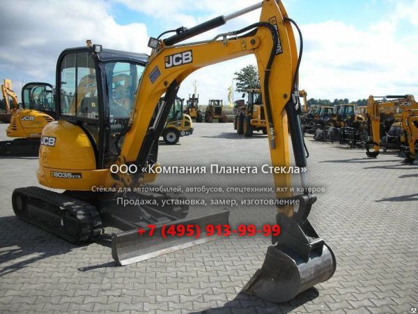 Стекло для гусеничных мини-экскаваторов JCB 8035 ZTS