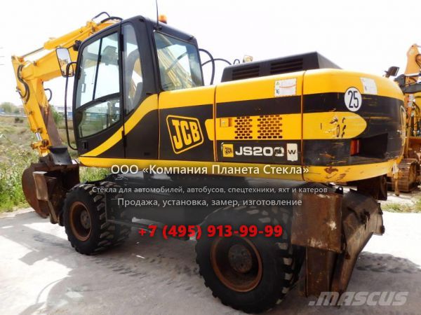 Стекло для колёсных экскаваторов JCB JS 200W