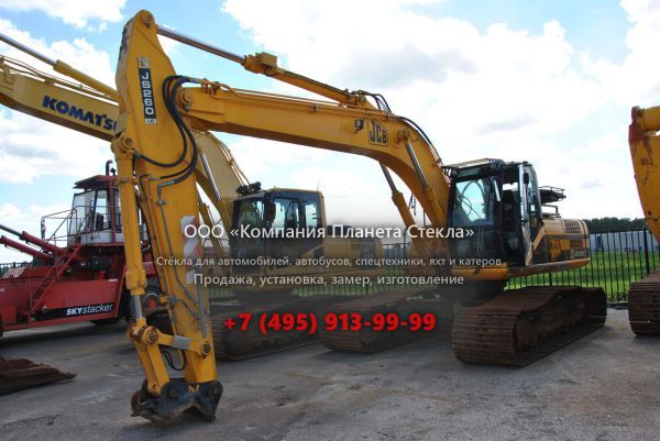 Стекло для гусеничных экскаваторов JCB JS 220LC LR