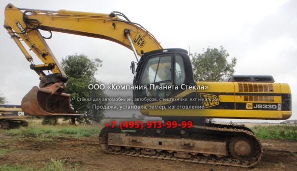 Стекло для гусеничных экскаваторов JCB JS 330LC