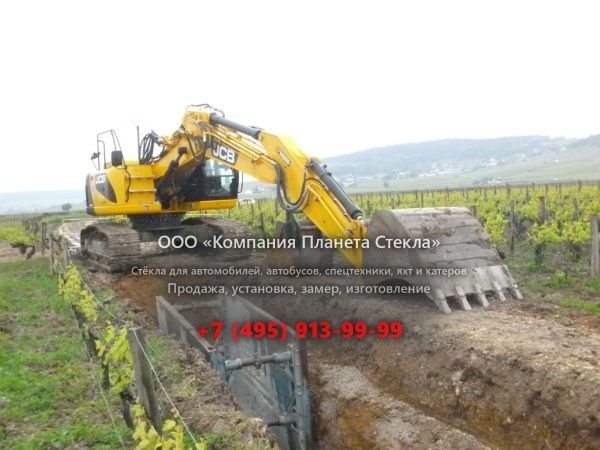 Стекло для гусеничных экскаваторов JCB JZ 255
