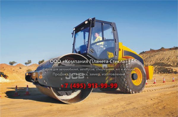 Стекло для грунтовых катков JCB VM 115D/PD