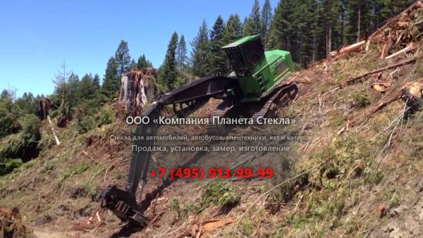 Стекло для нестандартных экскаваторов John Deere 3554 Logger