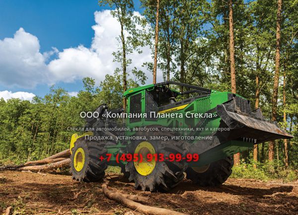 Стекло для скиддеров John Deere 648L
