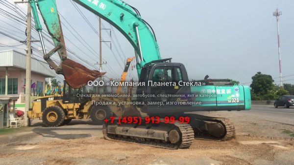 Стекло для гусеничных экскаваторов Kobelco SK320