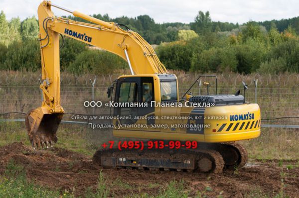 Стекло для гусеничных экскаваторов Komatsu PC200