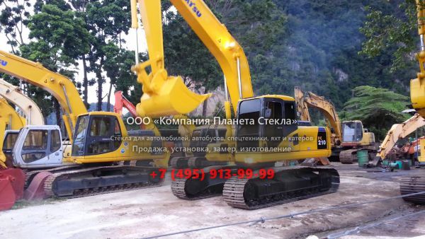 Стекло для гусеничных экскаваторов Komatsu PC200-7L