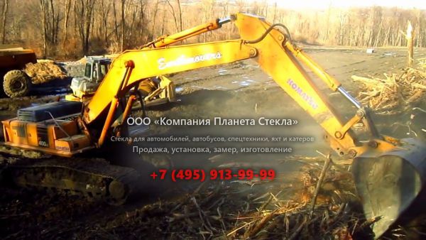 Стекло для гусеничных экскаваторов Komatsu PC400LC-6 Excel