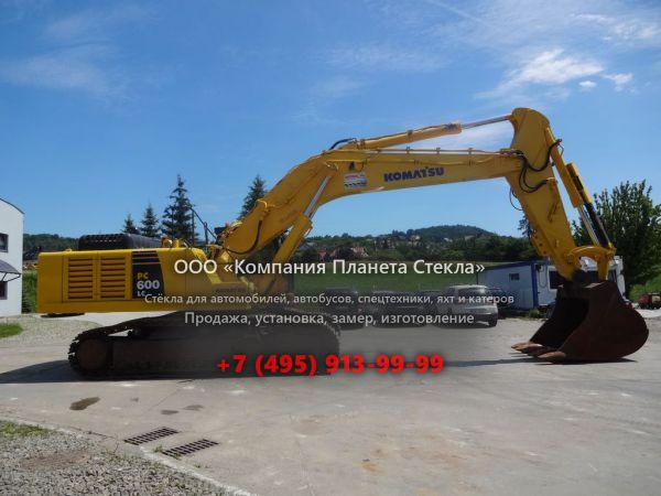 Стекло для гусеничных экскаваторов Komatsu PC600LC-8
