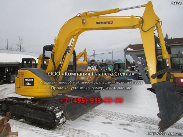 Стекло для гусеничных экскаваторов Komatsu PC75US-3