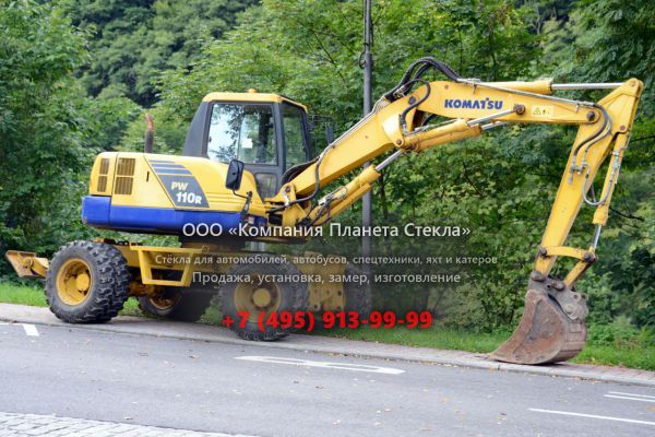 Стекло для колёсных экскаваторов Komatsu PW110R