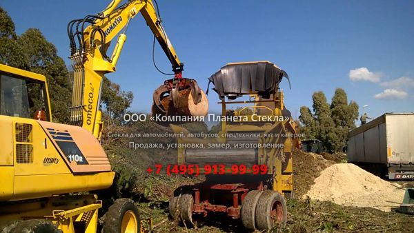Стекло для колёсных экскаваторов Komatsu PW110R-1