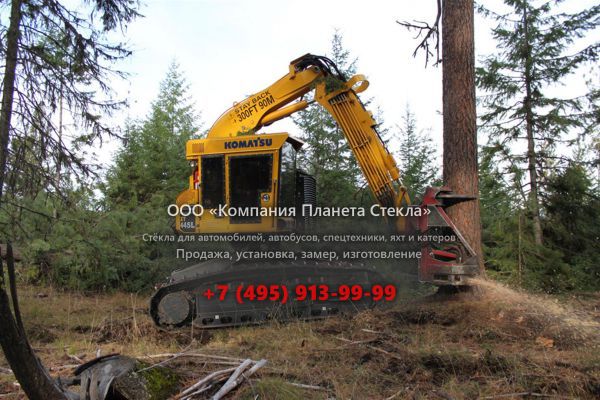 Стекло для валочно-пакетирующих машин Komatsu XT445L