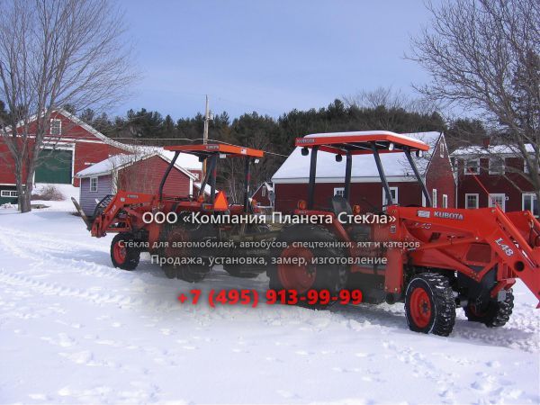 Стекло для экскаваторов-погрузчиков Kubota L48