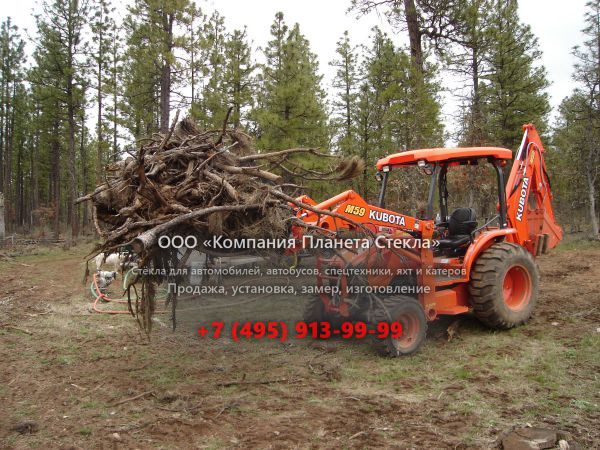 Стекло для экскаваторов-погрузчиков Kubota M59