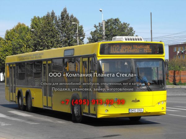 Стекло для городской автобус МАЗ 107