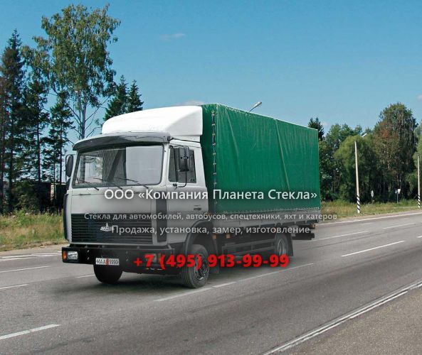 Стекло для бортовых автомобили МАЗ 533632