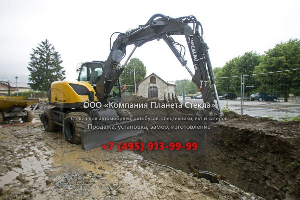 Стекло для колёсных экскаваторов Mecalac 714MW
