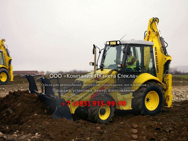 Стекло для экскаваторов-погрузчиков New Holland B110