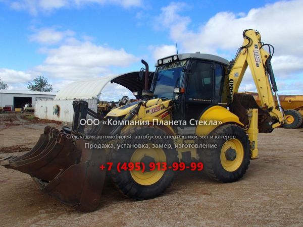 Стекло для экскаваторов-погрузчиков New Holland B115B