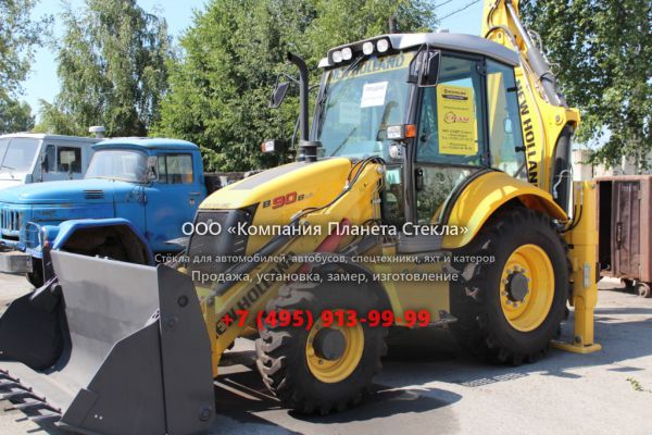 Стекло для экскаваторов-погрузчиков New Holland B90B