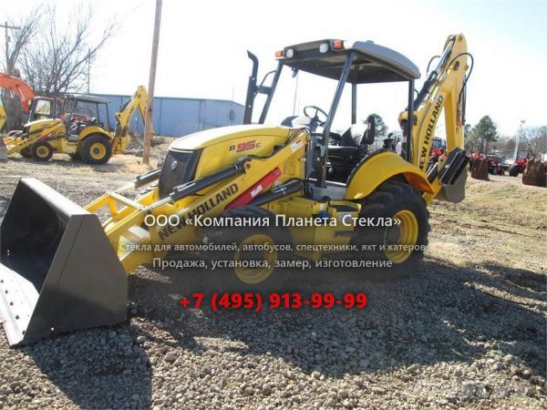 Стекло для экскаваторов-погрузчиков New Holland B95