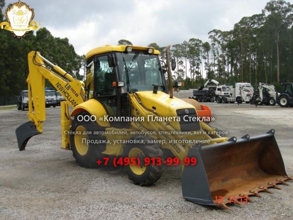 Стекло для экскаваторов-погрузчиков New Holland LB110