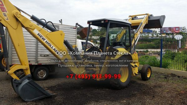 Стекло для экскаваторов-погрузчиков New Holland LB90