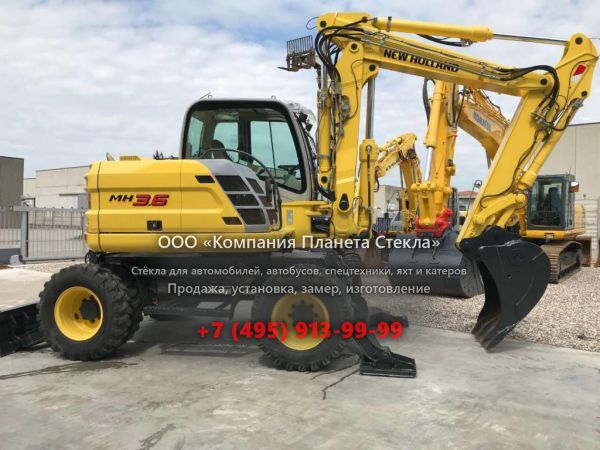 Стекло для колёсных мини-экскаваторов New Holland MH 3.6